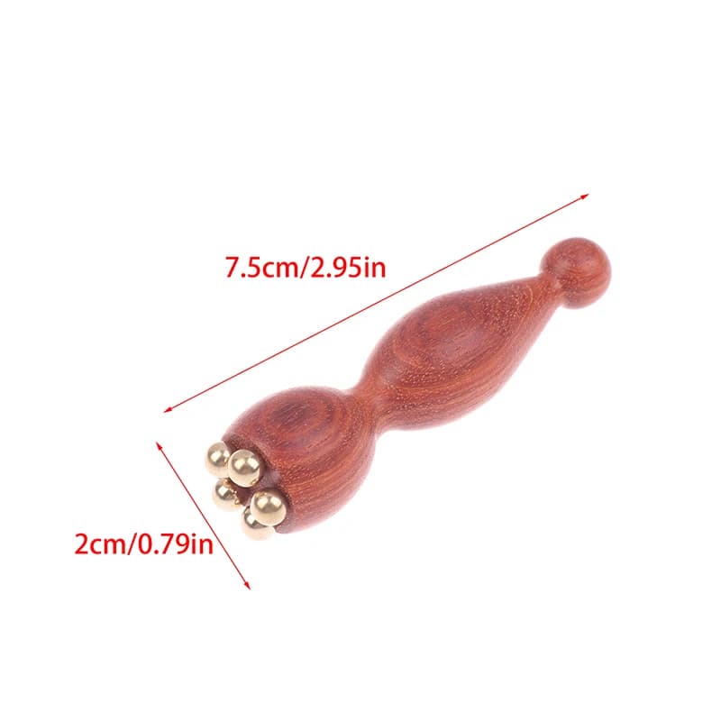 Pépine de Lotus portative beauté professionnelle en laiton et palissandre Gua Sha outil de Relaxatio