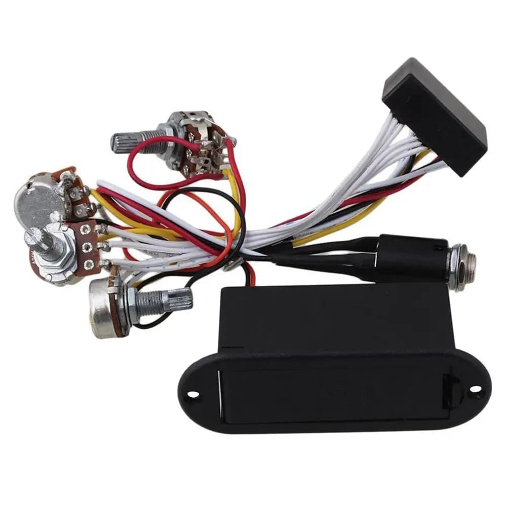 JEEQ-Préampli égaliseur pour basses actives, 2 bandes, circuit 514 et plus, noir