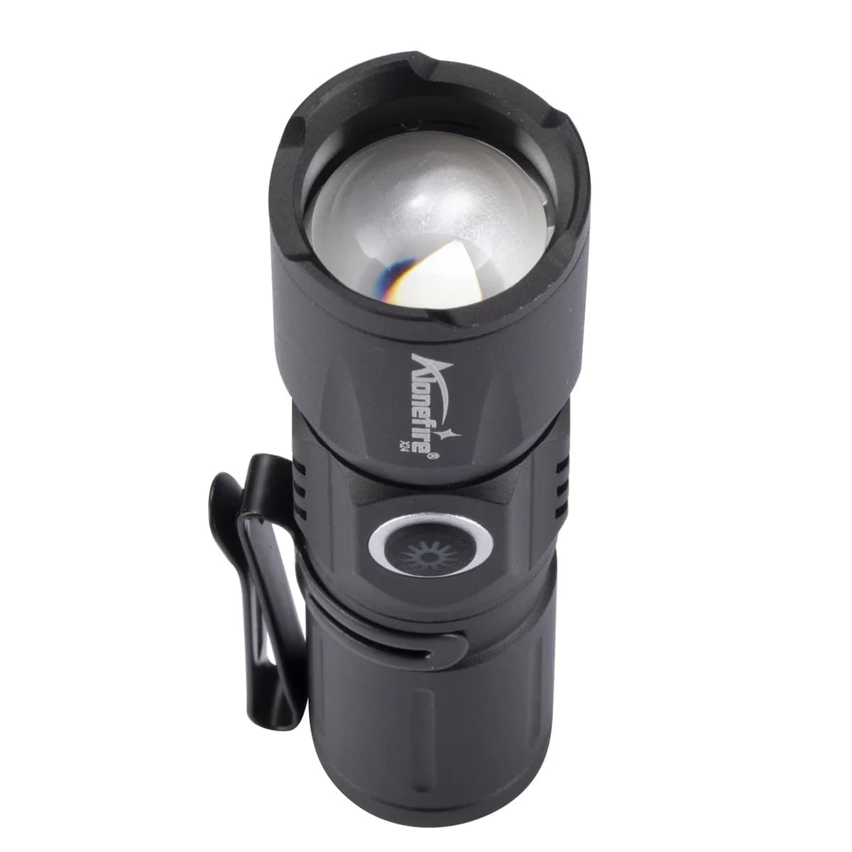 Zoom faisceau lumineux blanc longue Distance Mini lampe de poche type-c Usb Rechargeable Portable to