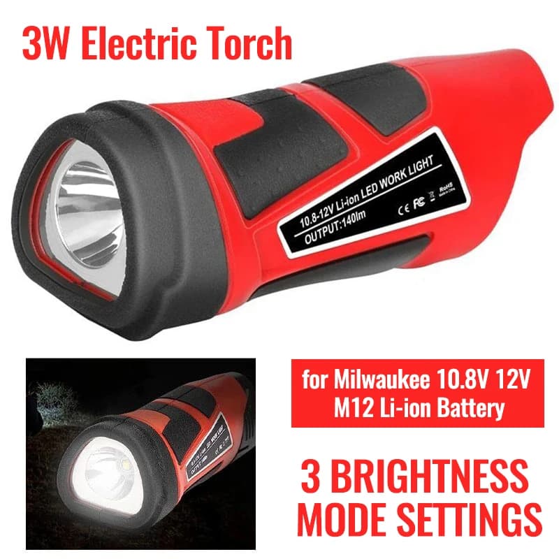 Torche électrique portable pour Milwaukee, lampe de travail, déterminer, lampe de poche, lumière LED
