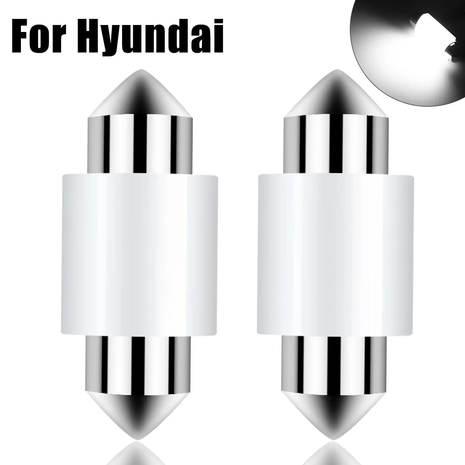 Ampoule de carte intérieure en forme de dôme, pour Hyundai Solaris Elantra i30 i20 ix35 Tucson Kona 