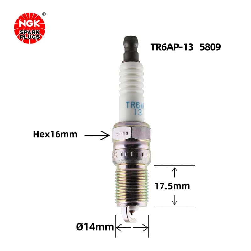 La bougie d'allumage NGK 5809 TR6AP-13 convient au Changan Ford Classic Focus Jaguar Volvo Lotus OE 