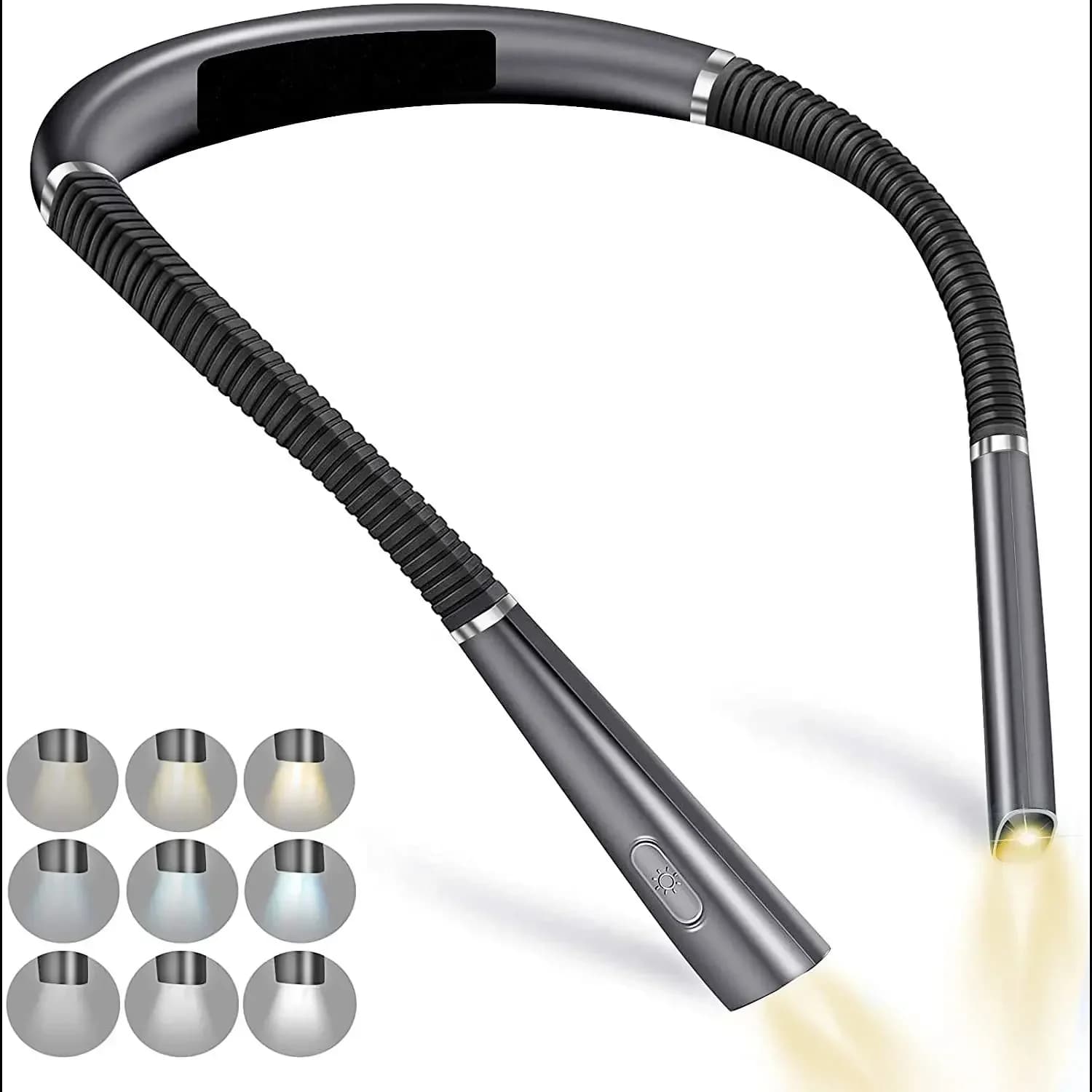 Lampe de lecture au cou nouveauté lumières de cou flexibles lampe de livre mains libres lampe de lec