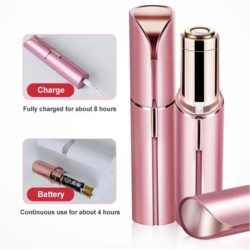 Rasoir de sourcils électrique Mini épilateur de sourcils visage rouge à lèvres forme épilation Porta