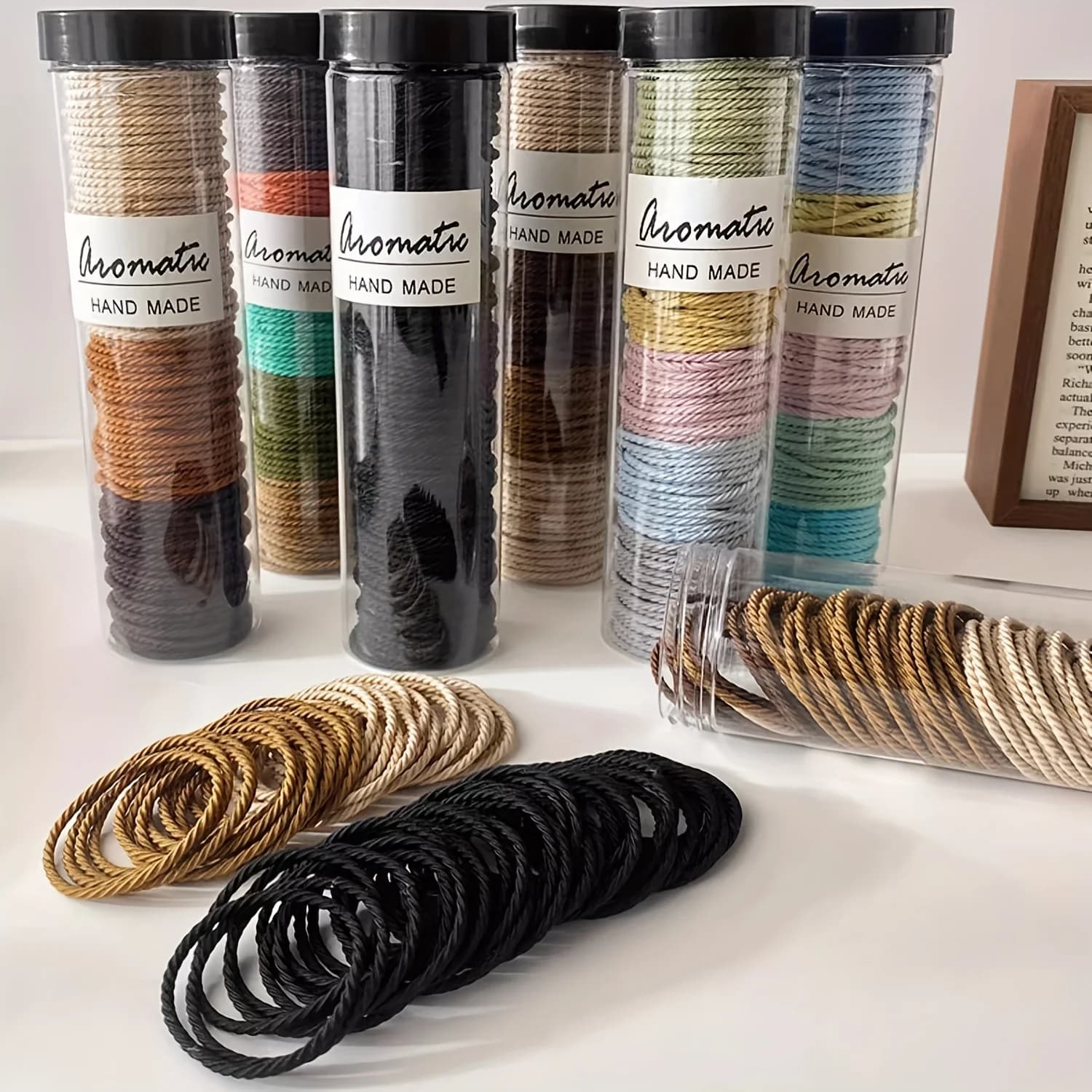 Bandes élastiques pour cheveux sans plis, 100 pièces, confortables et extensibles pour cheveux épais