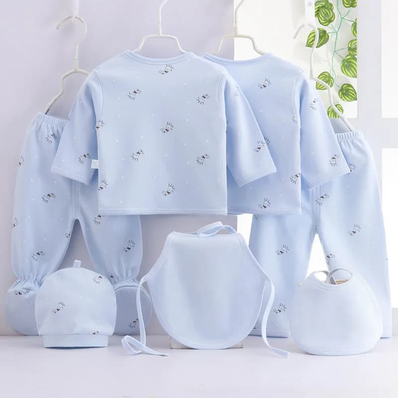 7 pièces printemps nouveau-né bébé trucs enfant en bas âge vêtements dessin animé mignon coton T-shi