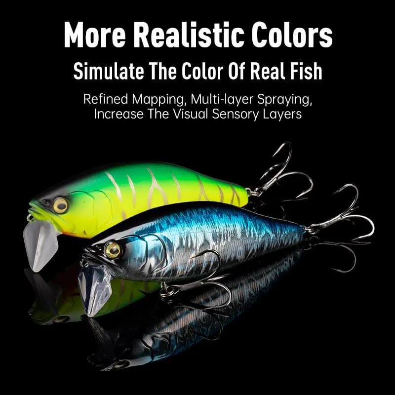 I-JACK Minnow leurres de pêche 107.7mm 30g flottant natation haute qualité appâts durs système de br