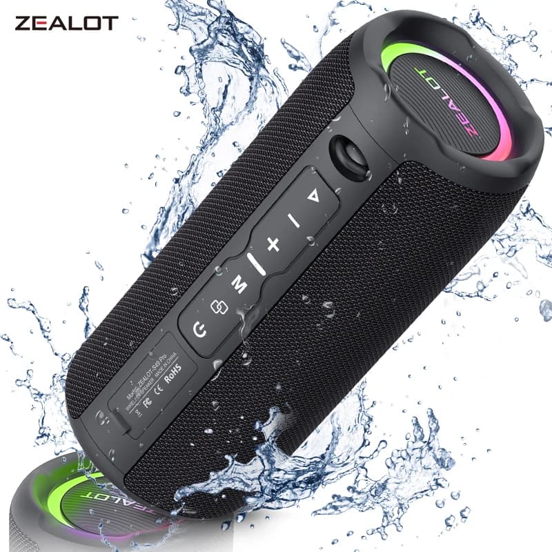 ZEALOT-S49PRO haut-parleur Bluetooth Portable 20W IPX6 étanche boîte de son puissante basse Boost do