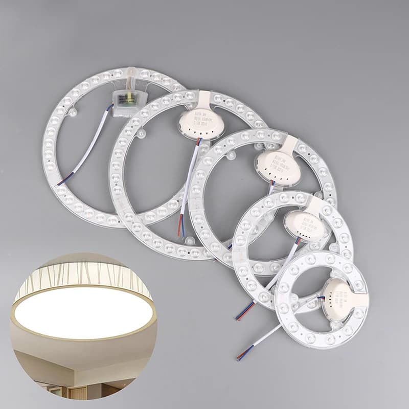 Panneau Circulaire Rond LED de 12W 18W 24W 36W, Luminaire de Plafond, Panneau de Lampe de Remplaceme