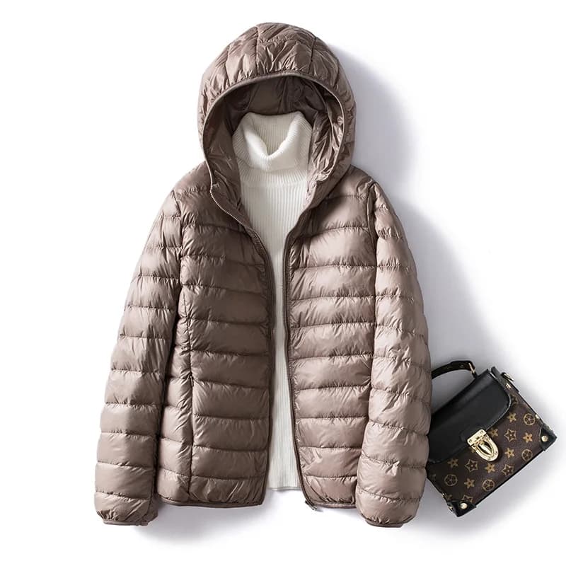 Doudoune courte ultra légère pour femme, manteau chaud, mince, pliable, grande taille, 5XL, 6XL, 7XL