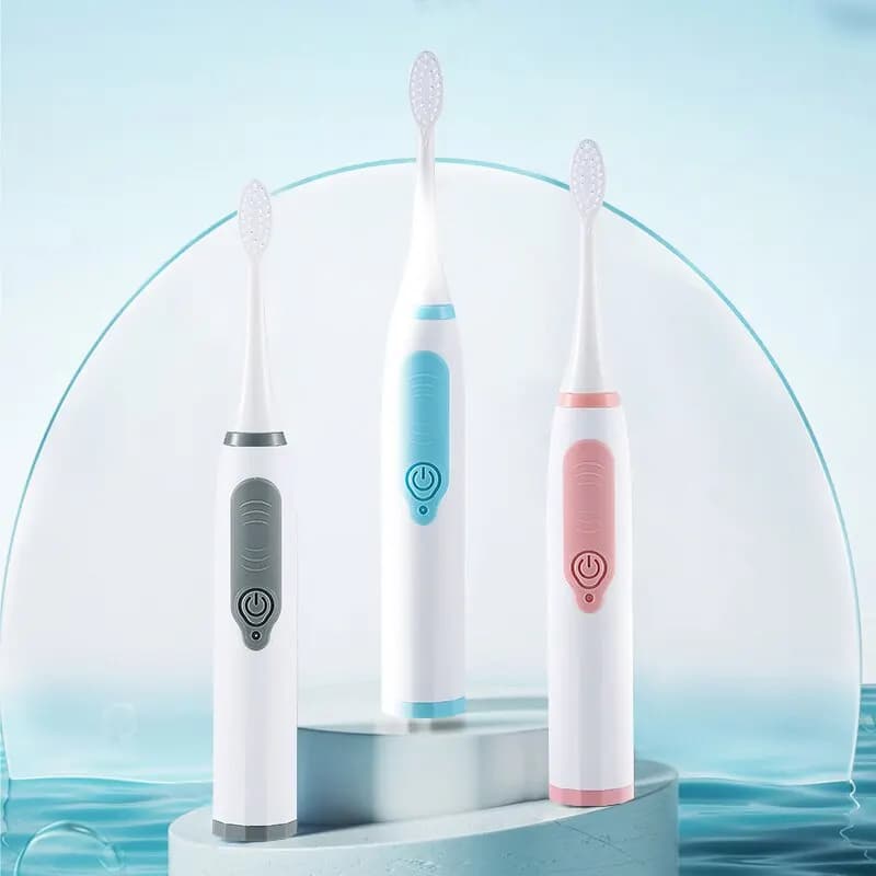 Brosse à dents électrique pour hommes et femmes, non rechargeable, domestique, poils souples, entièr
