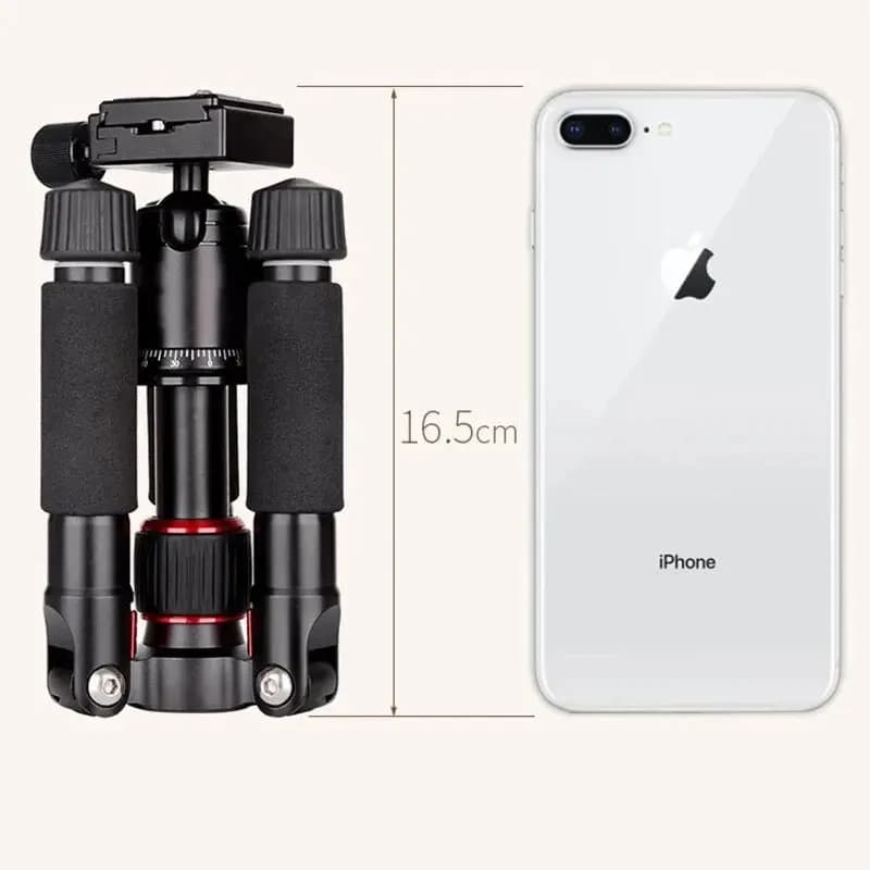 Trépied Portable FM5S, support de voyage léger, Mini trépied vidéo de table avec rotule à 360 degrés