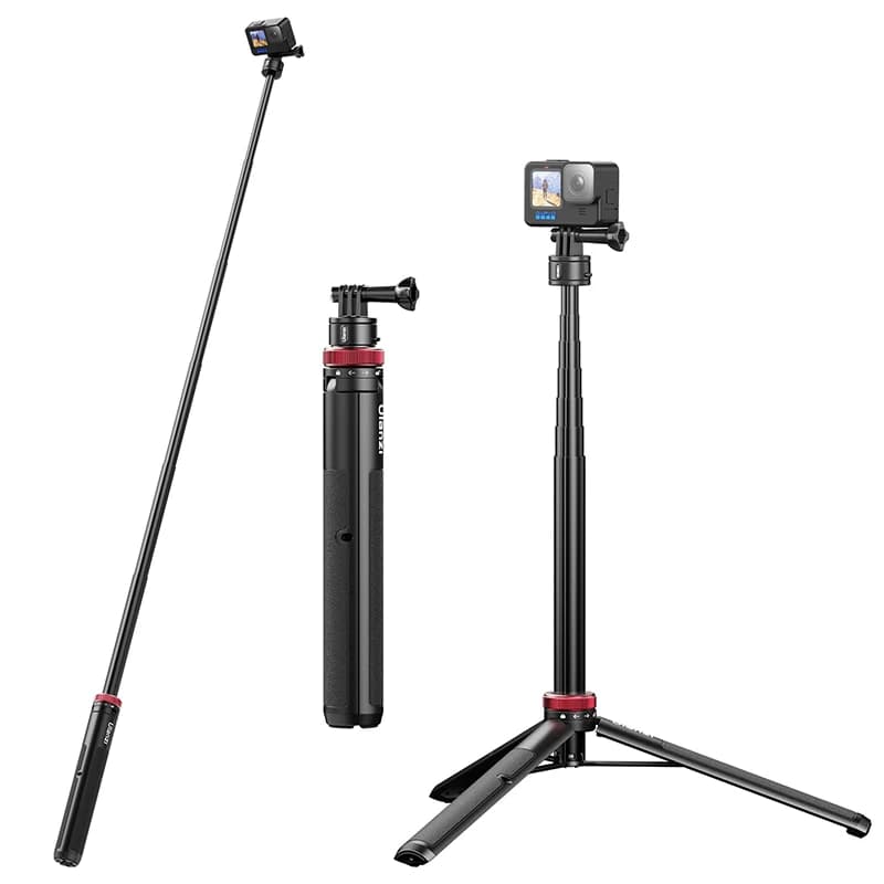 Ulanzi Go-Quick II 1.4M trépied extensible Selfie bâton pour GoPro Hero 13 12 11 10 DJI Insta360 cam