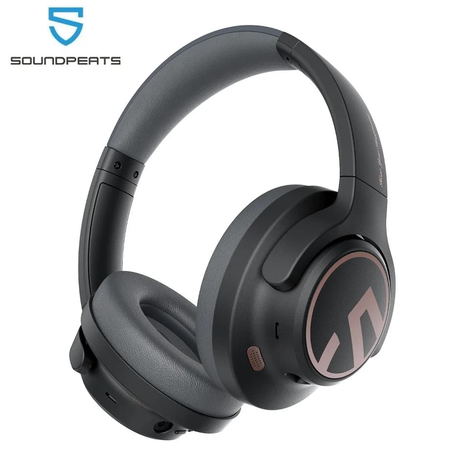 SoundPEATS Space – écouteurs sans fil Bluetooth 5.3, hybride, suppression Active du bruit, jeu de 12
