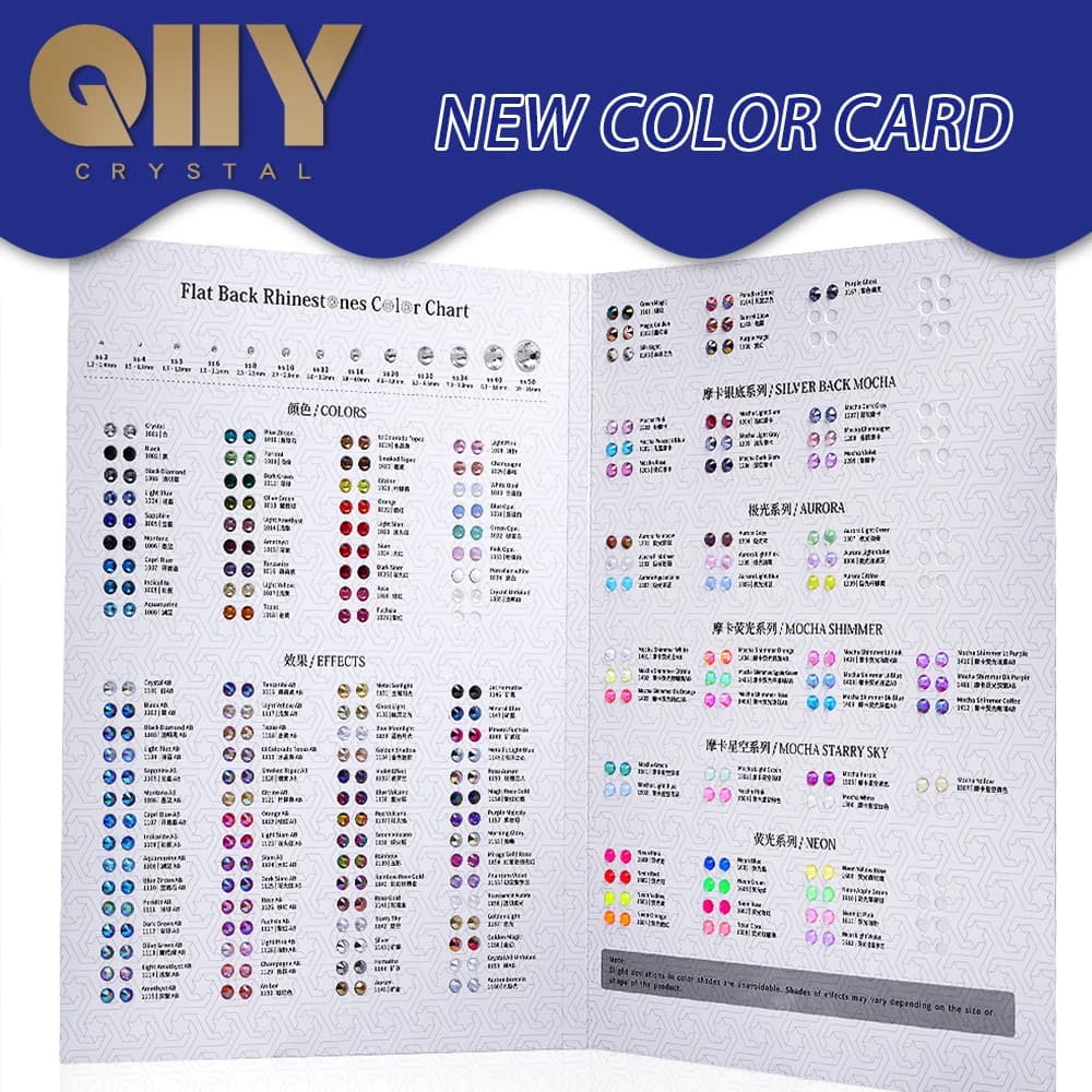 QIIY 1440 pièces mélange taille SS3-SS20 cristal clair FlatBack strass Non correcteurs décorations e