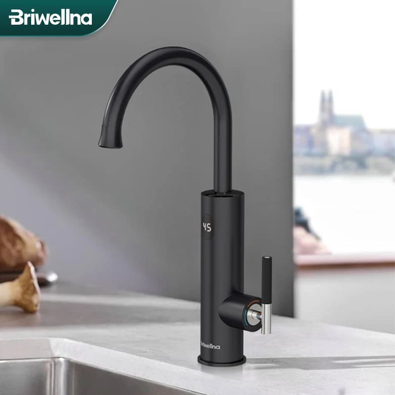Briwellna chauffe-eau électrique 220V chauffe-eau coulant robinet de cuisine 2 en 1 robinet mélangeu