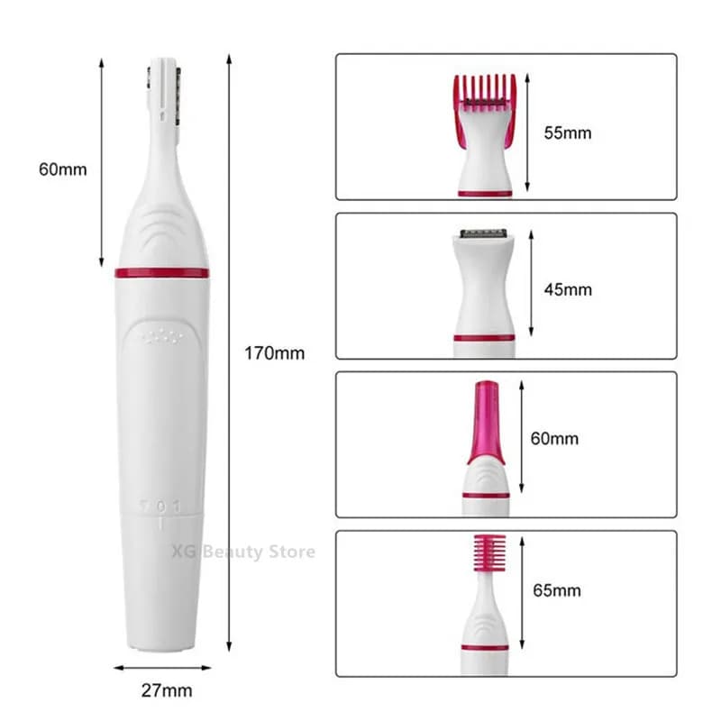 Épilateur électrique multifonction 5 en 1 pour femmes, rasoir pour sourcils, aisselles, Bikini, jamb