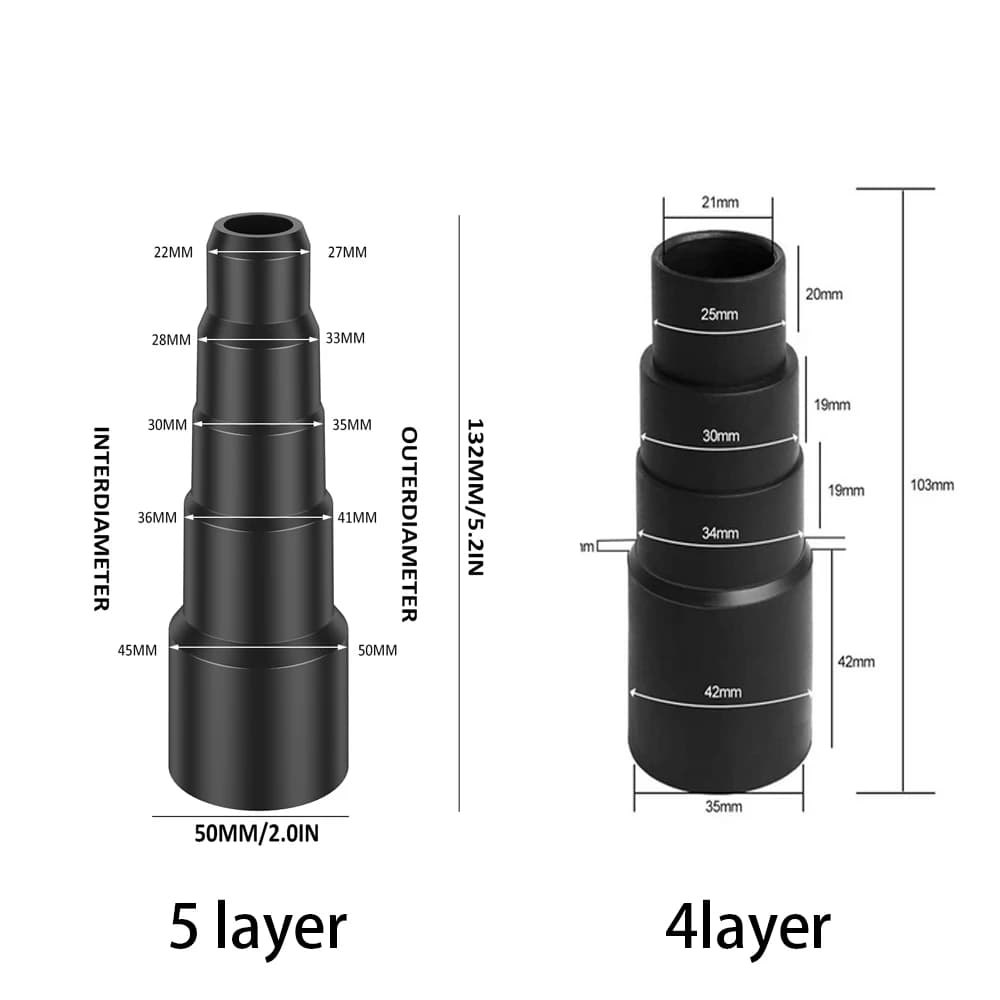 Adaptateur de tuyau d'aspirateur durable, tuyau flacon professionnel, remplacement réutilisable, 2 p