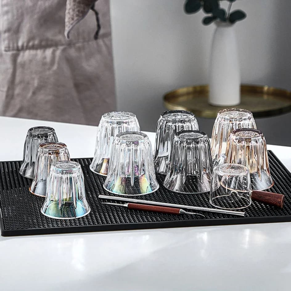 Tapis de Bar en caoutchouc antidérapant en PVC, pour café, tasse de maison, imperméable, résistant à