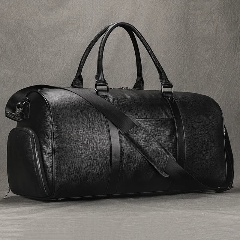 Sac de voyage en cuir de nouveau design à la mode, sac de sport en peau de vache souple, sac de voya