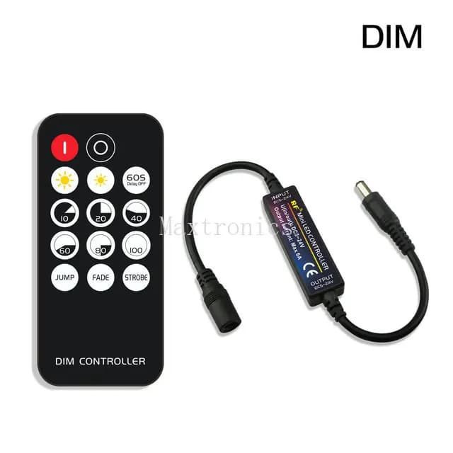 Mine LED bande lumineuse contrôleur RF télécommande sans fil 14/17/21/28 touches pour couleur unique