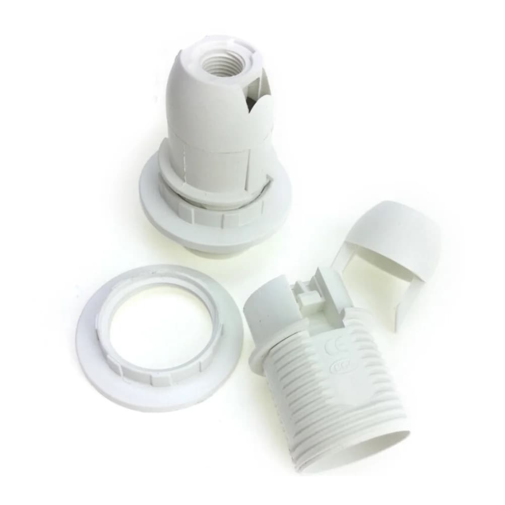 Vis Edison ES E14 M10, support de lampe à ampoule, douille à suspension et collier d'abat-jour, 1 pi