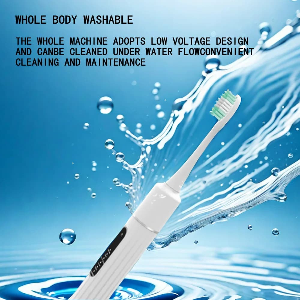 Brosse à dents électrique sonique - outil portable pour le soin et l'élimination du tartre à domicil