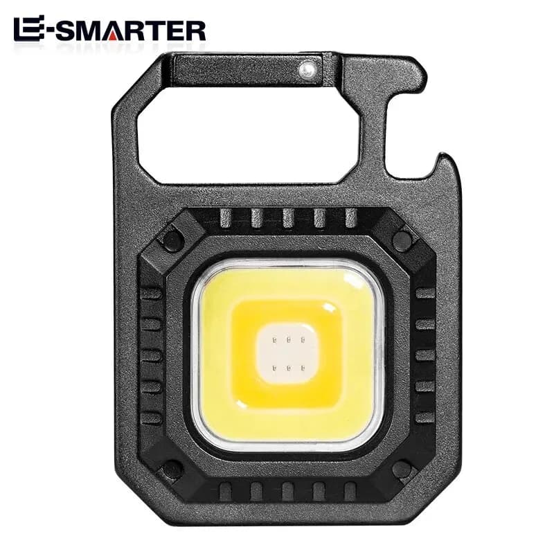 Mini lampe de poche LED portable, porte-clés, lampe multi-source de lumière aste, ouvre-bouteille ma