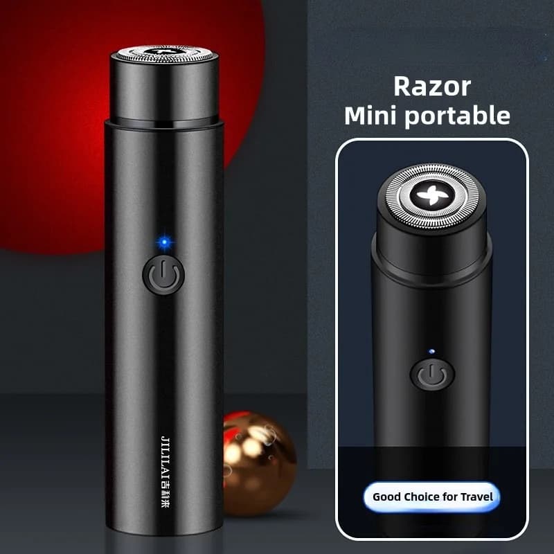 Rasoir électrique portable avec chargement USB pour homme, mini rasoir de voyage et de voiture, raso