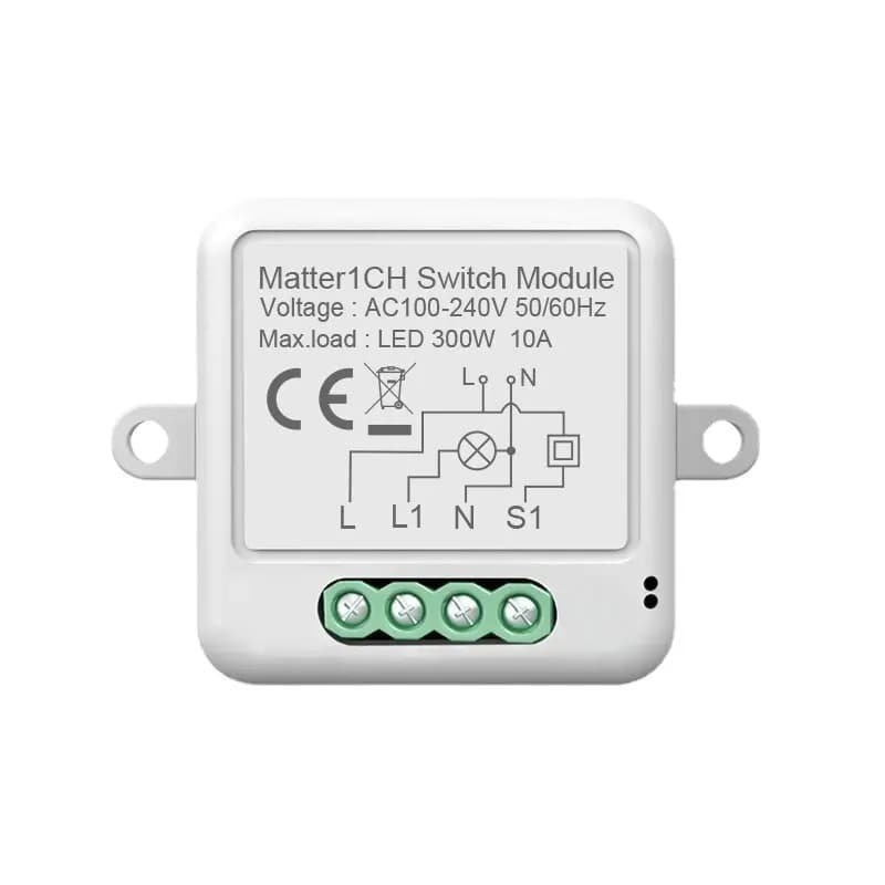 Module de commutation WiFi intelligent 1 CH, disjoncteur d'ampoule à monter soi-même, prise en charg