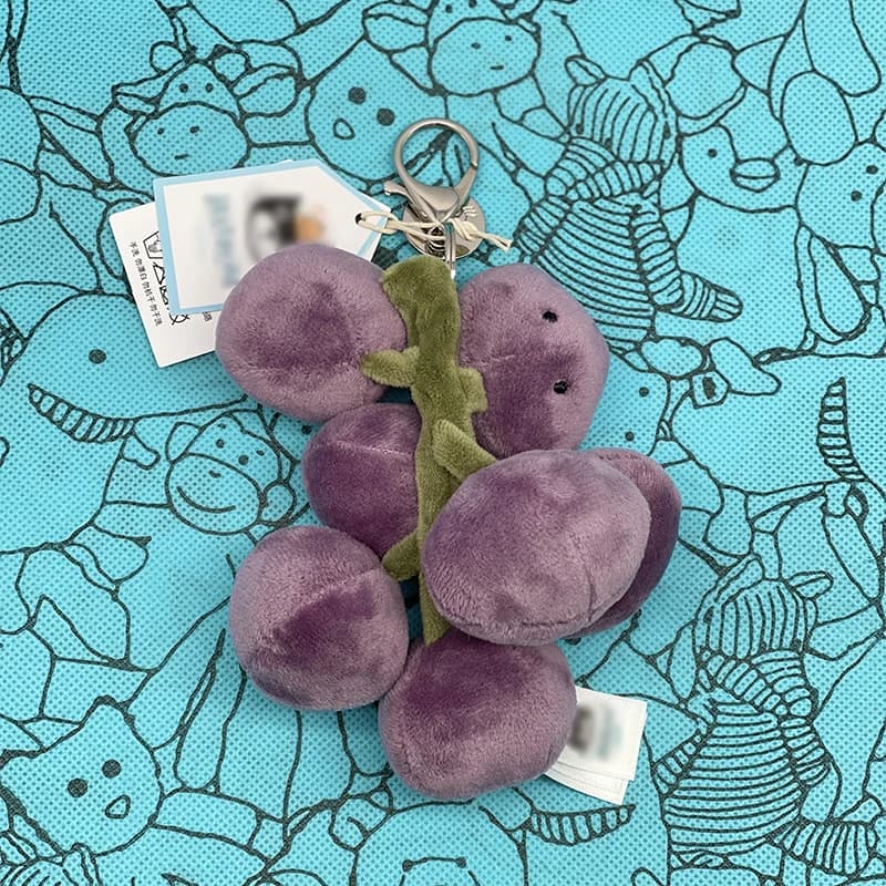JELLYCAT  Peluche guimauve, Mini breloque cerise, Peluche méduse, Pastèque, Tournesol, Breloque sac 