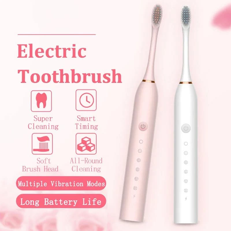 Xiaomi brosse à dents électrique Rechargeable USB 6 Mode brosse à dents sonique IPX7 étanche support