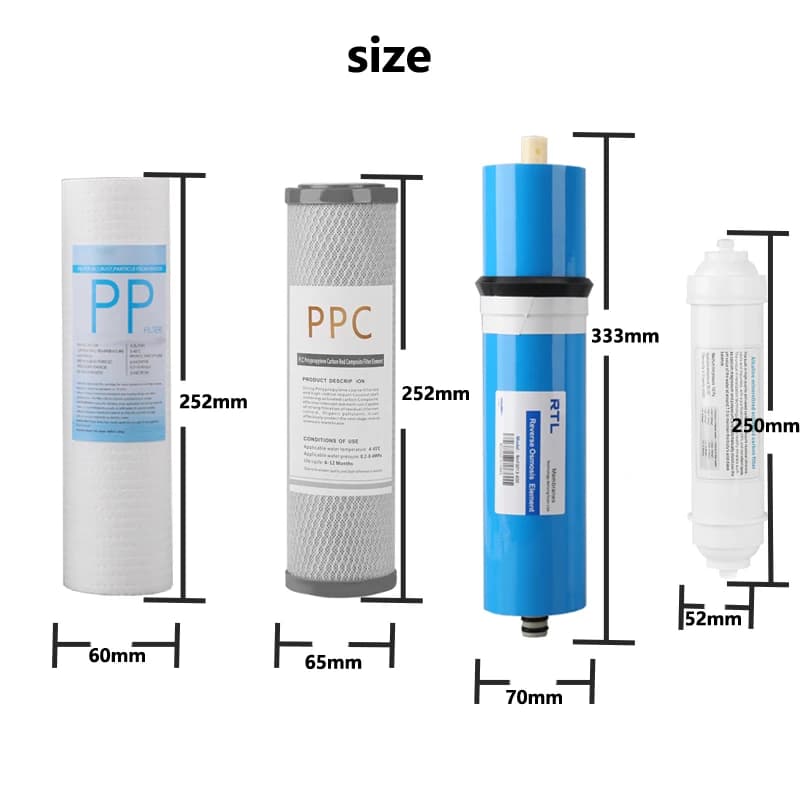 Filtre purificateur d'eau OSWNKW Compatible avec le remplacement d'élément filtrant RO600GPD