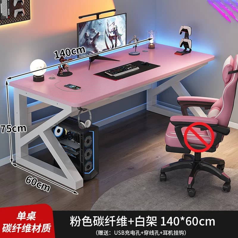 Bureau d'ordinateur, bureau Double, bureau Simple pour chambre à coucher, ensemble Table et chaise d