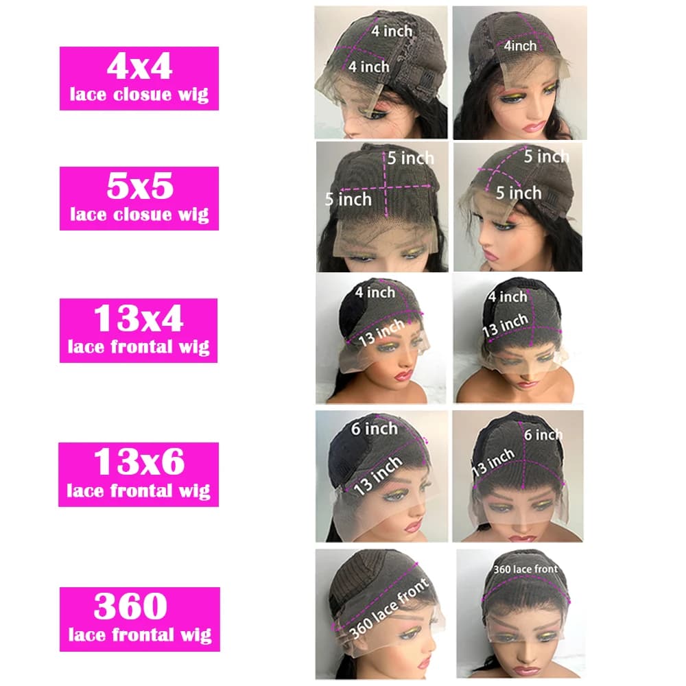 30 40 pouces vague de corps 13x6 HD dentelle frontale perruque cheveux humains 13x4 dentelle avant p