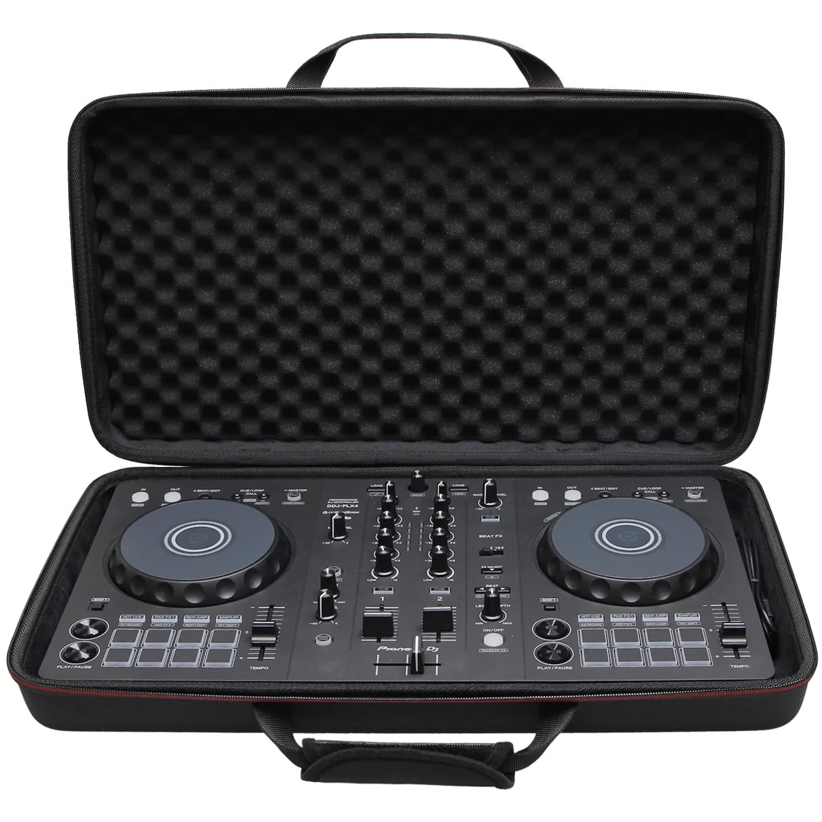 LTGEM étui pour Pioneer DJ DDJ-FLX4 2 platines Rekordbox et Serato DJ contrôleur appareil de musique