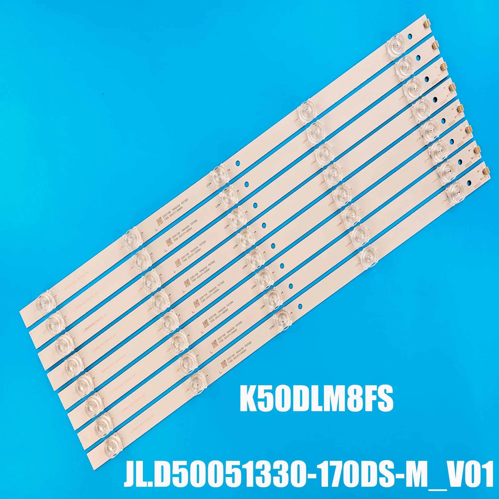 Bande de rétroéclairage LED pour JL.D 50051330 -170DS-M_V01 170AS K50DLM8FS JL.D 50051330 -170BS-M P