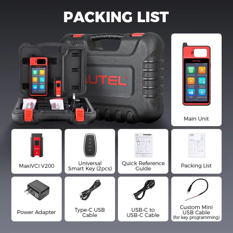 Promo Code: AEFR100  Autel-Programmateur de clé MaxiIM KM100, outil d'immobilisation, puce d'apprent