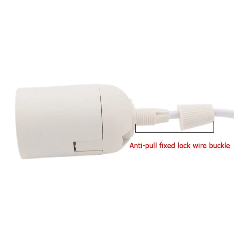 US AU UK EU à E14 E27 cordon d'alimentation vis Base support de lampe pendentif LED tête de lumière 