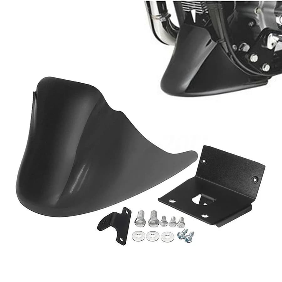 Becquet inférieur avant noir pour moto, garde-boue, carénage de menton pour Harley XL Sportster 883 