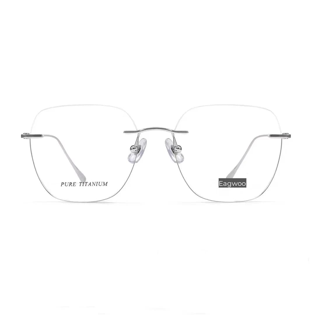 Lunettes de vue sans monture en titane pur, lunettes sans cadre, lunettes pour contrevenants, longue