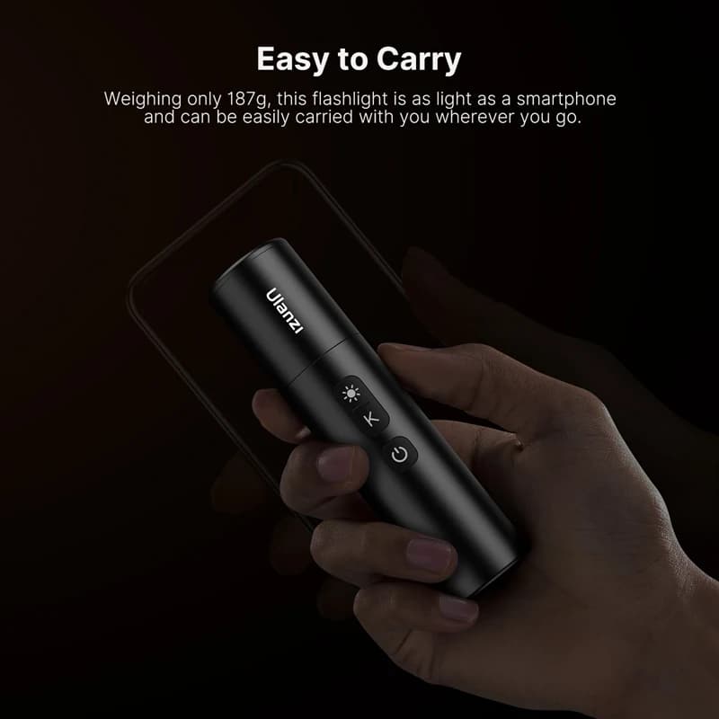 Ulanzi-Lampe de poche zoomable LM07, lumière d'appoint pour photographie, lumière d'ambiance avec 1/
