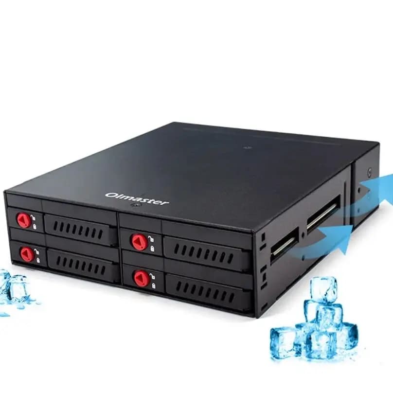6 baies 4 baies 2.5 pouces SATA SSD HDD échange à chaud support/boîtier pour disque dur support de s