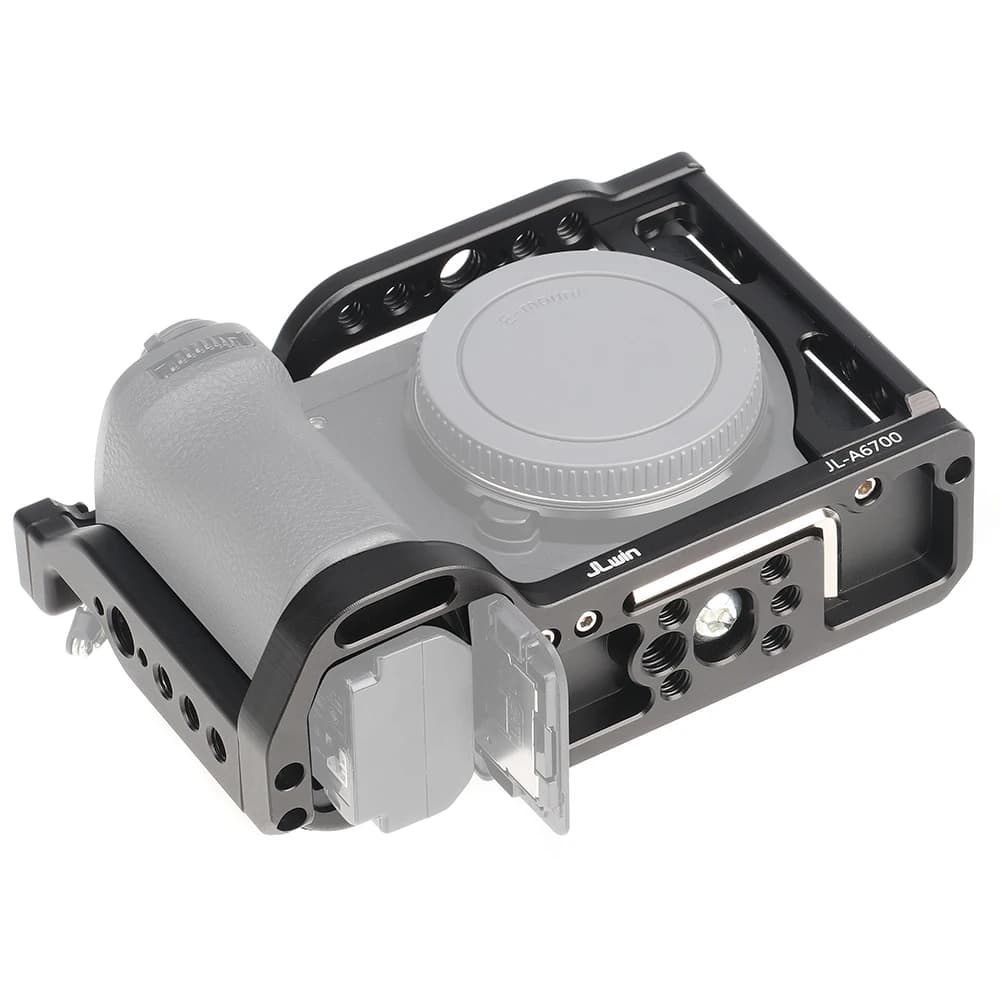 FOTGA – Kit de Cage de caméra portable, protection pour Sony A6700, trou fileté de 1/4 pouces, suppo