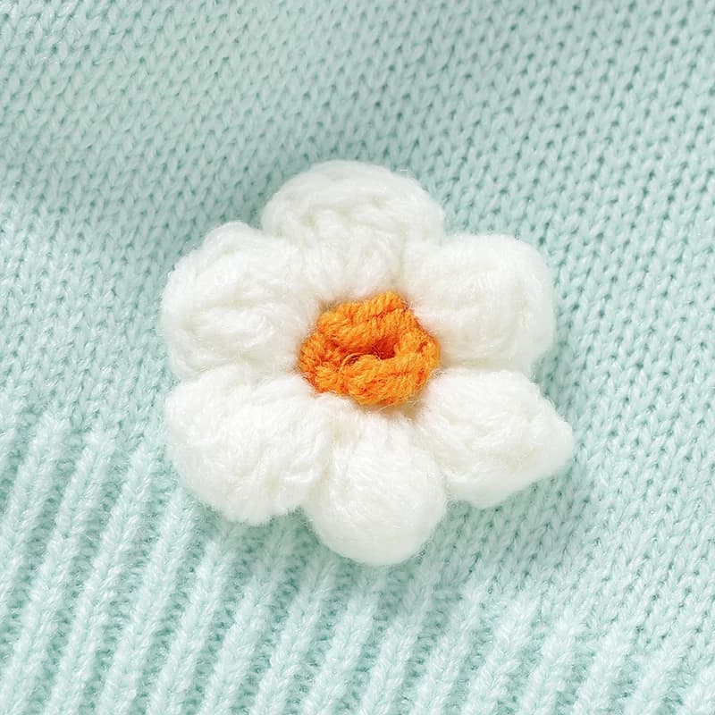 Cardigan tricoté en acrylique pour bébés filles de 6 à 36 mois, doux, manches longues, col en v, sim