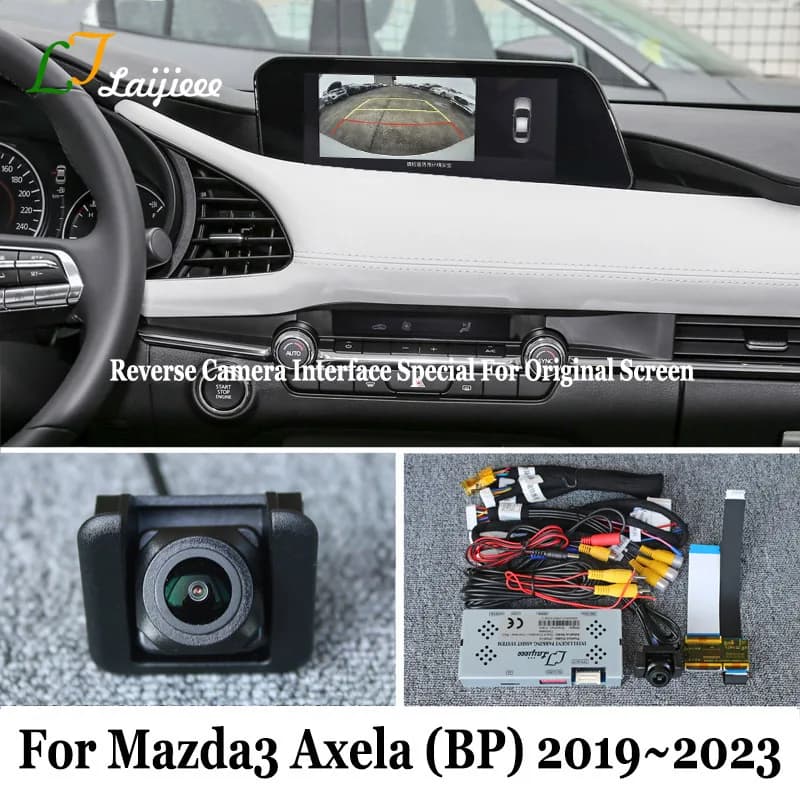 Caméra de recul pour Mazda, kit pet, écran d'origine, vue arrière HD, 3 Axela BP Mazda3, 2019, 2020,