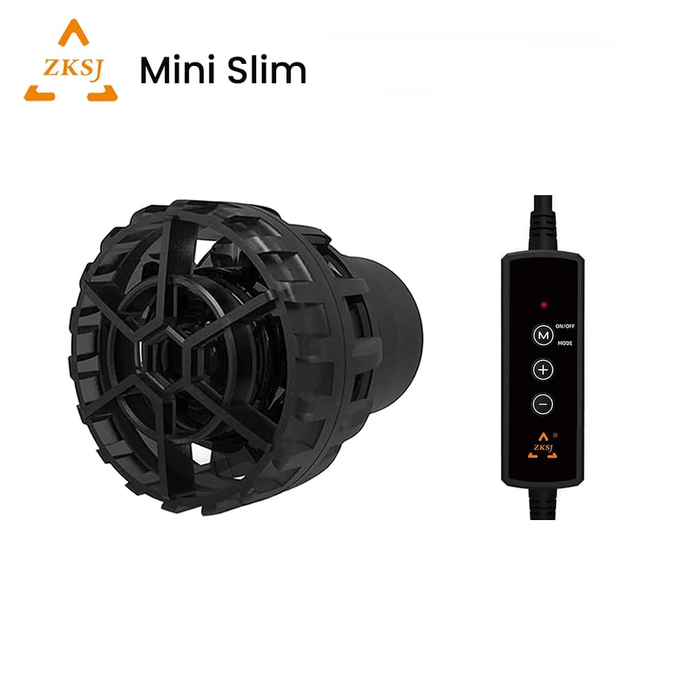 ZKSJ Mini mince contrôle tactile eau douce eau salée 5/9W DC Aquarium Wavemaker pompe de Circulation