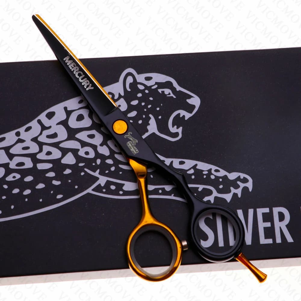Ciseaux à cheveux professionnels de haute qualité, 5.5 pouces, ensemble de coupe et amincissement, p