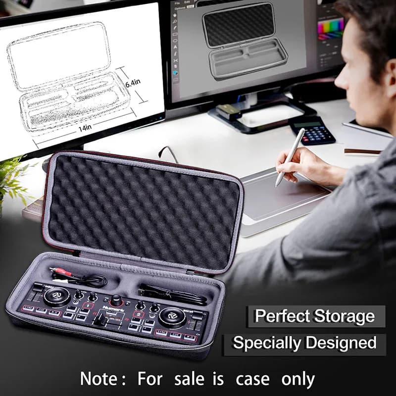 XANAD-OligHard Case for Numlavabo DJ2GO2, Touch DJ Contrmatérielle, Storage Bag, Protect, OligHard