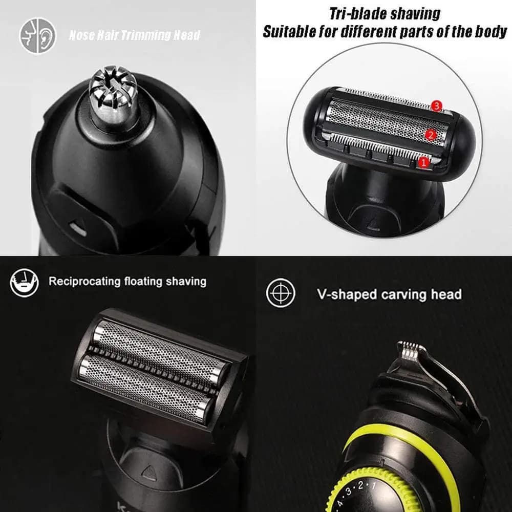 Kemei 696 tondeuse à cheveux électrique tondeuse multifonctionnelle pour hommes rasoir électrique po